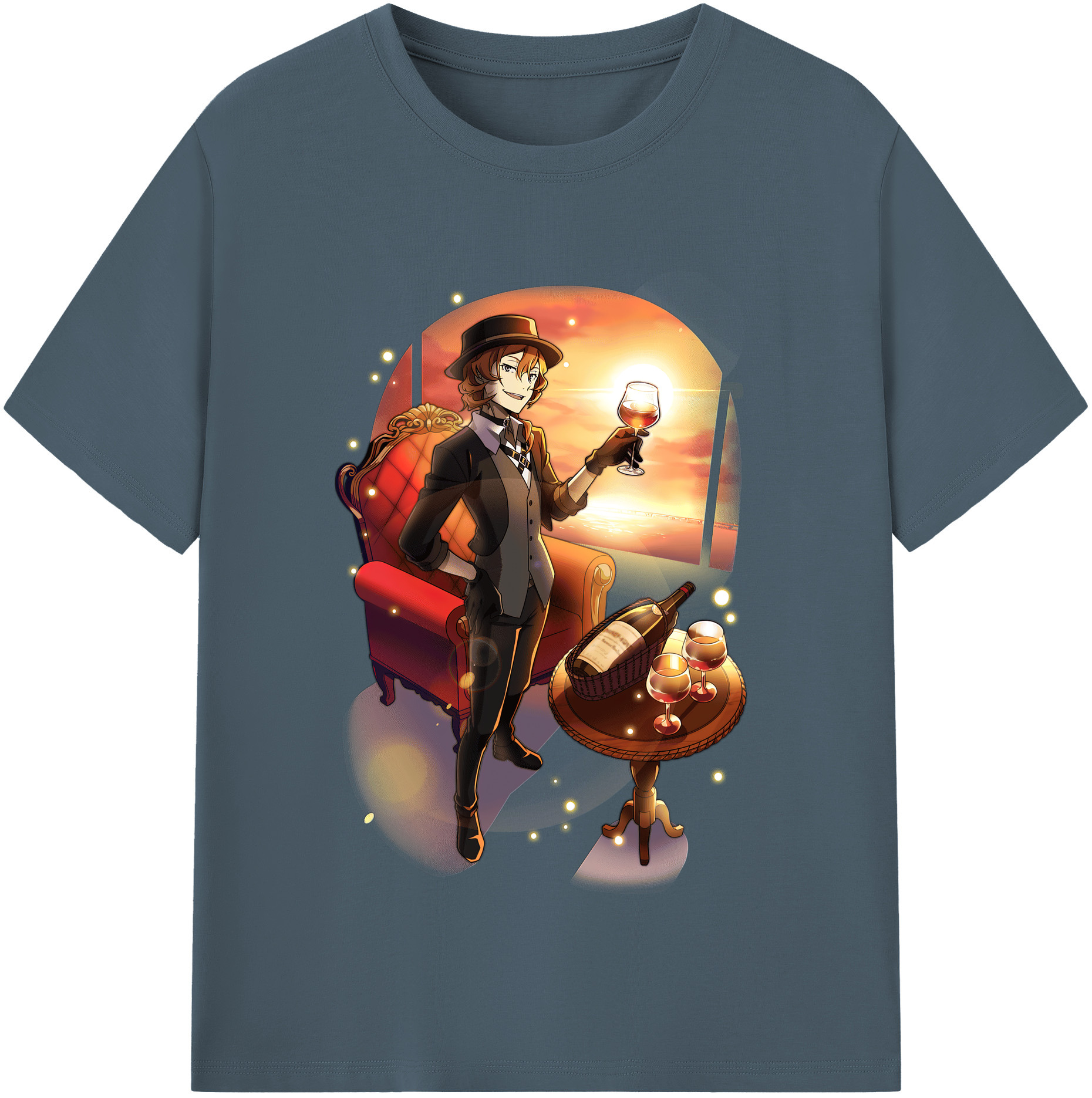 （画像用） 文豪ストレイドッグス Bungo Stray Dogs 綿100％半袖Tシャツ（フロントプリント）